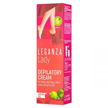 Crema epilatoare cu ulei de argan 5 Minutes Leganza Lady, 100 ml