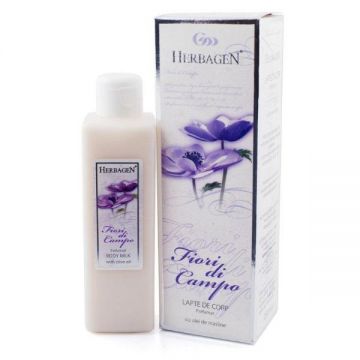 Lapte de Corp Parfumat cu Ulei de Masline Fiori di Campo Herbagen, 200ml