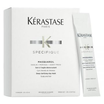 Masca cu Argila pentru Curatare Profunda - Kerastase Specifique Masquargil Deep Clarifying Clay Mask, 20 x 10ml