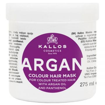 Masca cu Ulei de Argan pentru Par Vopsit - Kallos Argan Colour Hair Mask 275ml Masca cu Ulei de Argan pentru Par Vopsit - Kallos Argan Colour Hair Mask 275ml